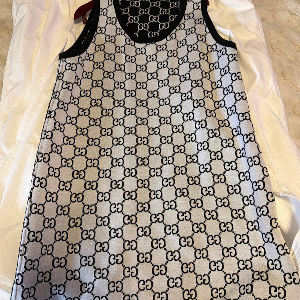 Gucci Monogram Black and White Dress - Picture 3 of 3